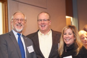 Dean Wakeling with Jim Smith, E’88 and Amie Smith, AS’87