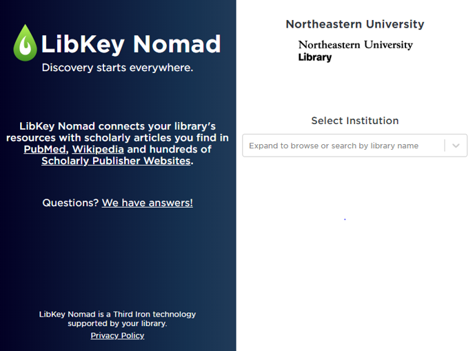 LibKey Nomad screenshot