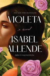 The cover of Violeta by Isabel Allende