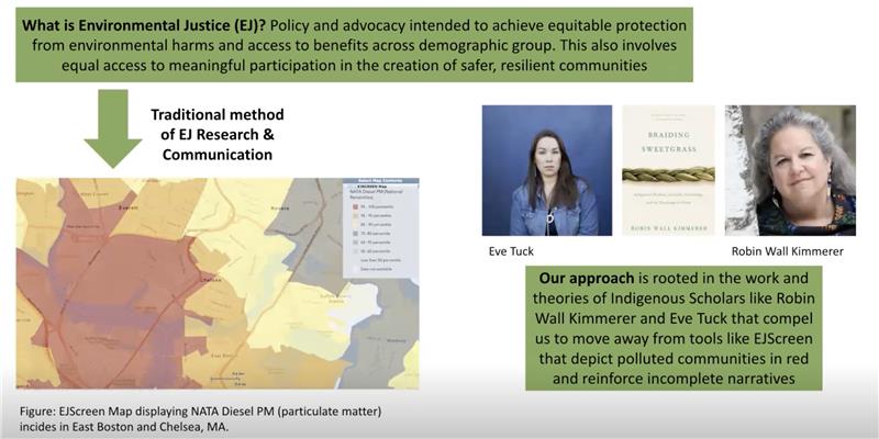 Screenshot of an infographic on environmental justice